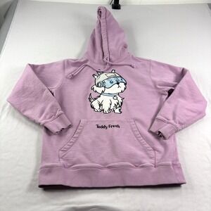 Teddy Fresh Hoodie Mens‎ Small Purple Rick & Morty Snuffles Pullover